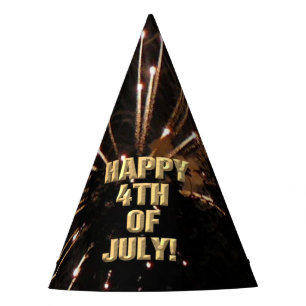 Fireworks 5 4th of July party hat