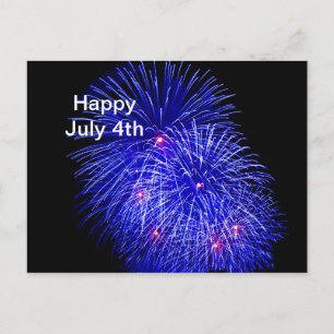 Fireworks 5 July 4th Postcard