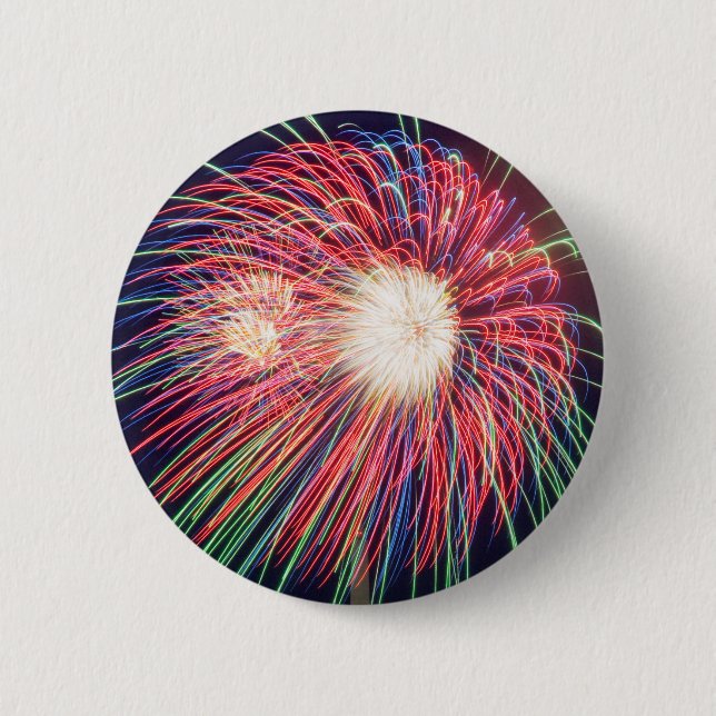 Fireworks 6 Cm Round Badge (Front)