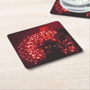 Fireworks 7 paper coasters