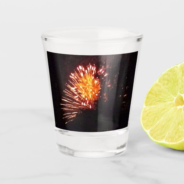 Fireworks 8 shot glass (Front)