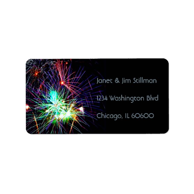 Fireworks Address Labels (Front)