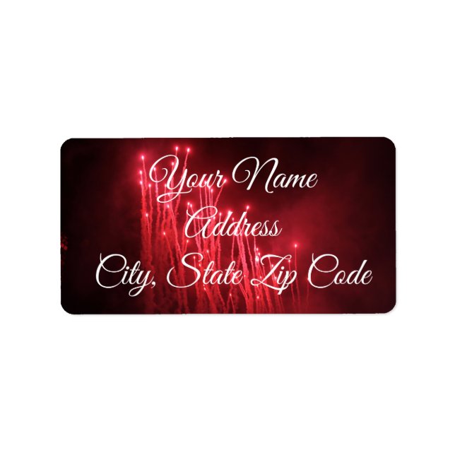 Fireworks Address Labels (Front)