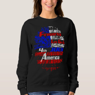 Fireworks American Fireworks Lets Get Lit 4th July Sweatshirt