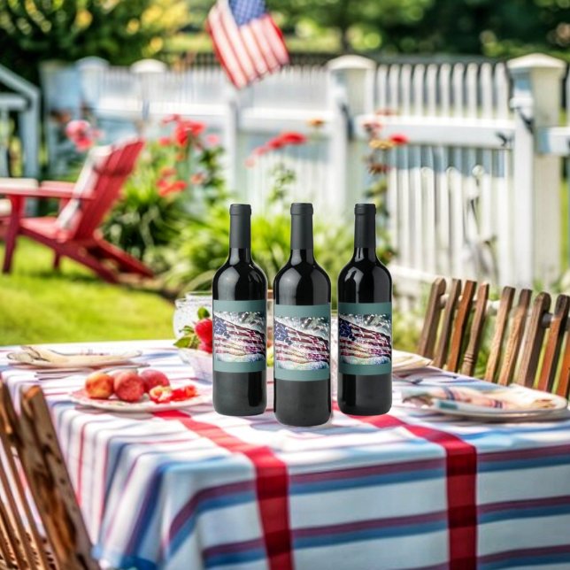 Fireworks Backdrop   Wine Label (Customized wine labels, just in time for summer holiday fun!)