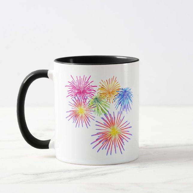 Fireworks Big Party Celebration Firecrackers  Mug (Left)