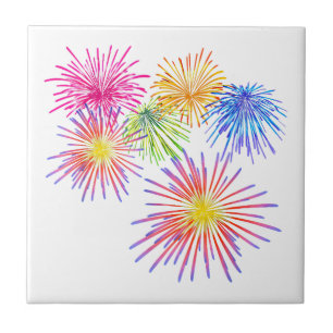 Fireworks Big Party Celebration Firecrackers  Tile