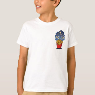 Fireworks Bursting Above French Fries Kids T-Shirt