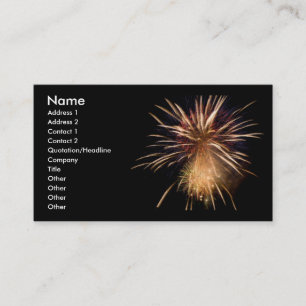 Fireworks Business Card