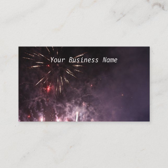 Fireworks Business Cards (Front)