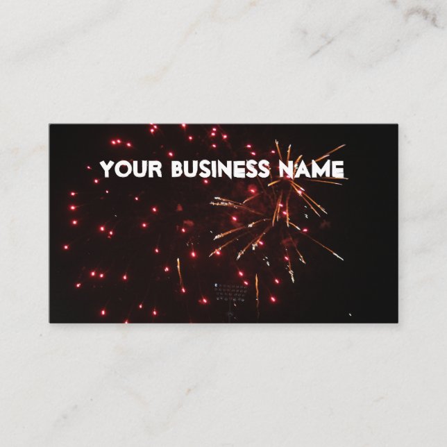 Fireworks business cards (Front)