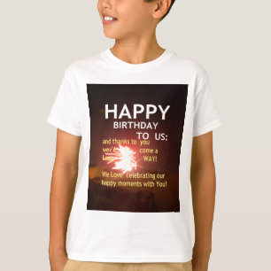 Fireworks Celebration with Thank You Message T-Shirt