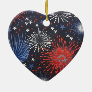 Fireworks Ceramic Tree Decoration