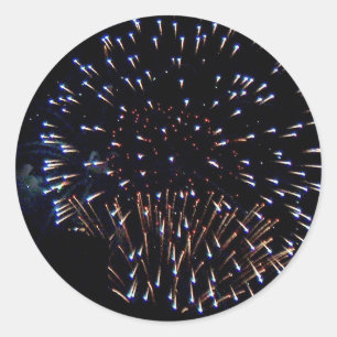 Fireworks Classic Round Sticker