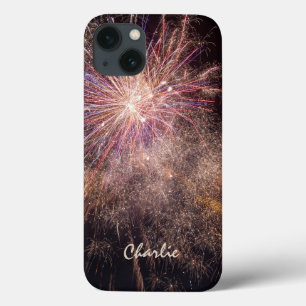 Fireworks custom monogram phone cases