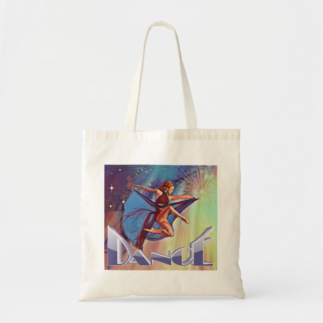 Fireworks Dancer Tote Bag (Front)