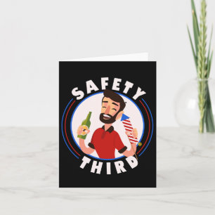 Fireworks Director 4th July Safety Third Card