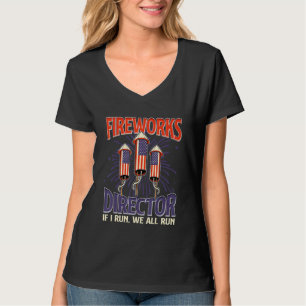 Fireworks Director 4th Of July  Independence Day F T-Shirt
