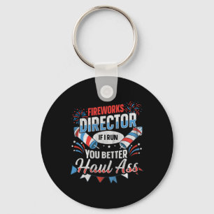 Fireworks Director Funny 4th Of July Key Ring
