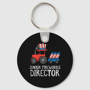 Fireworks Director Tractor 4th Of July Boys Kids  Key Ring