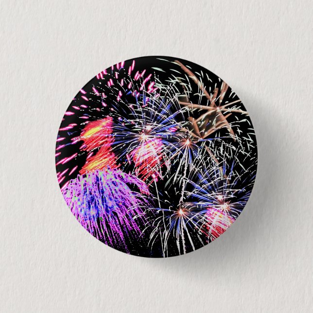 Fireworks Display 3 Cm Round Badge (Front)