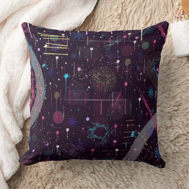 Fireworks Display: Abstract Art  Cushion (Blanket)