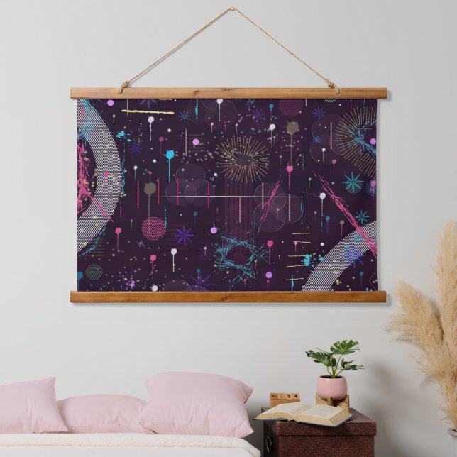 Fireworks Display: Abstract Art  Hanging Tapestry (Bedroom)