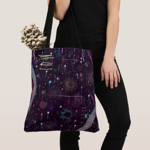 Fireworks Display: Abstract Art  Tote Bag