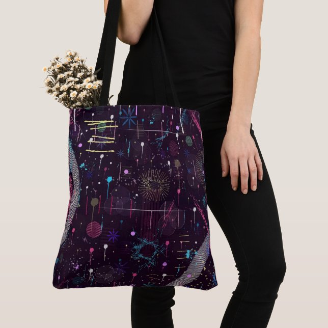 Fireworks Display: Abstract Art  Tote Bag (Close Up)