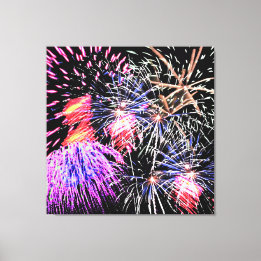 Fireworks Display Canvas Print