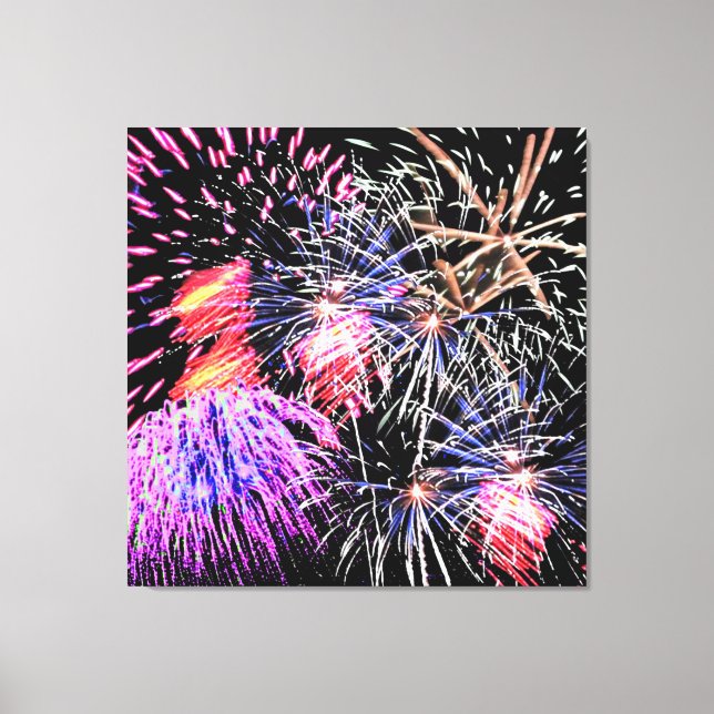 Fireworks Display Canvas Print (Front)