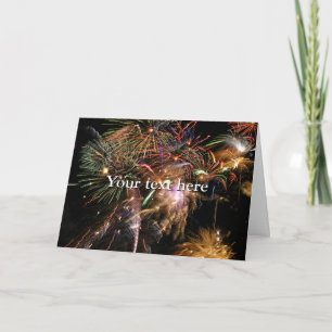 Fireworks Display Card