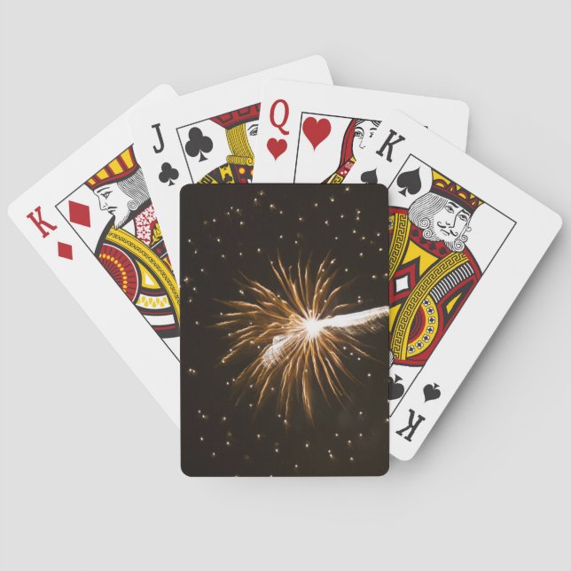Fireworks display on Savannah River Playing Cards (Back)