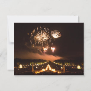 Fireworks Display Over Versailles Gardens Postcard