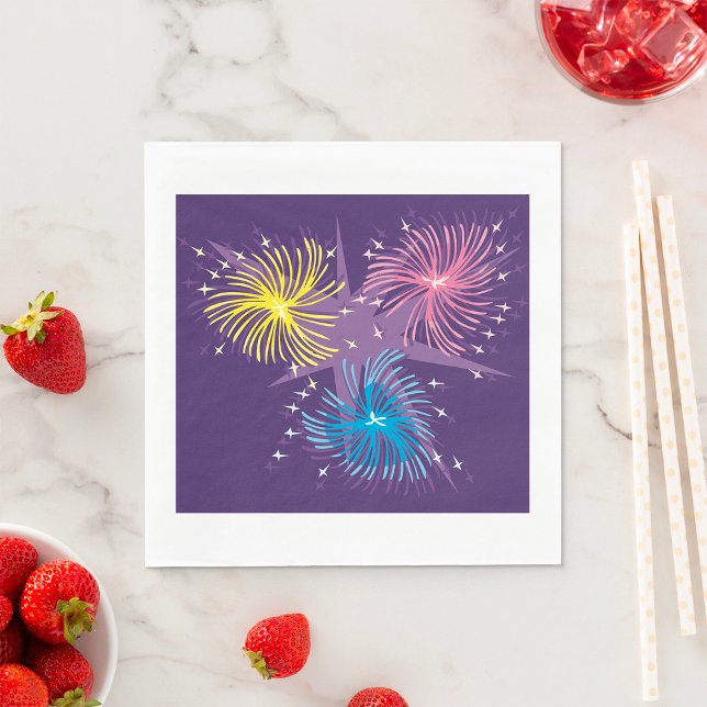 Fireworks Display Paper Napkins (Creator Uploaded)