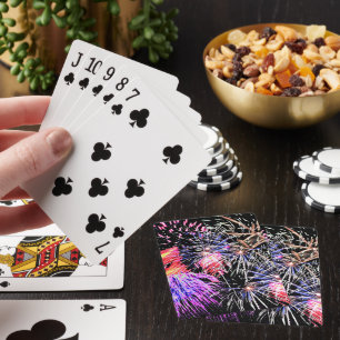 Fireworks Display Patriotic Holiday Playing Cards