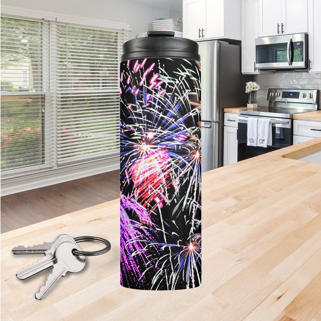Fireworks Display Patriotic Holiday Thermal Tumbler (Fireworks Display Patriotic Holiday Thermal Tumbler)