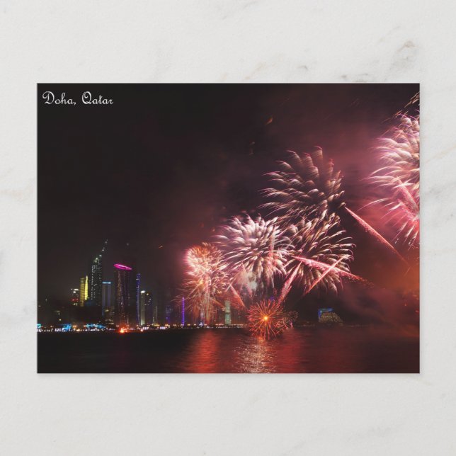Fireworks display postcard (Front)