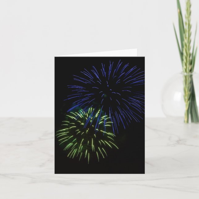 Fireworks Double Burst Card (Front)