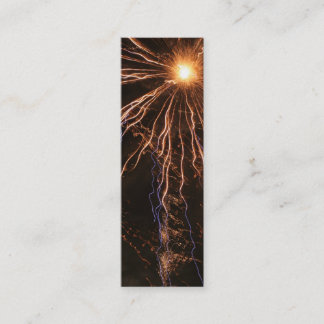 Fireworks Electricity Bookmark Mini Business Card