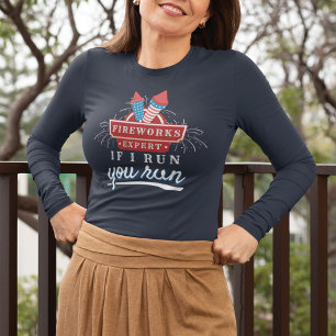 Fireworks Expert Mum July 4th Independence USA T-Shirt