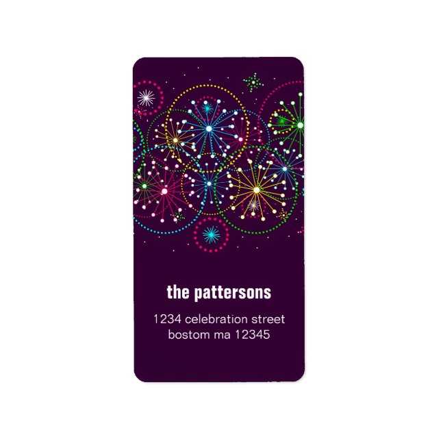Fireworks Explosion Address Label (Front)