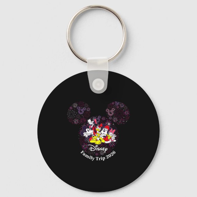Fireworks Family Trip 2026 Valentines Day Vacatio  Key Ring (Front)