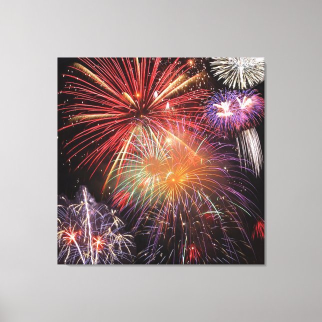 Fireworks Finale Canvas Print (Front)