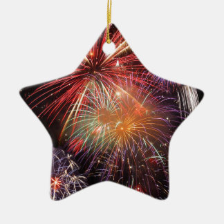 Fireworks Finale Ceramic Tree Decoration