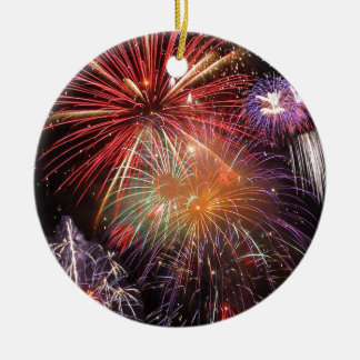 Fireworks Finale Ceramic Tree Decoration