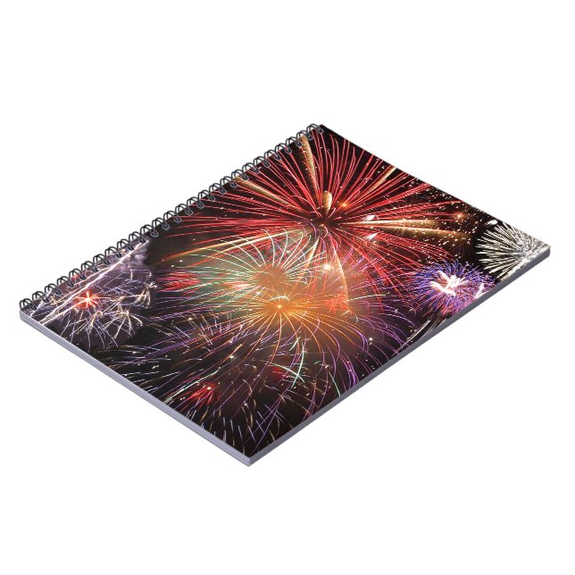 Fireworks Finale Spiral Notebook (Left Side)