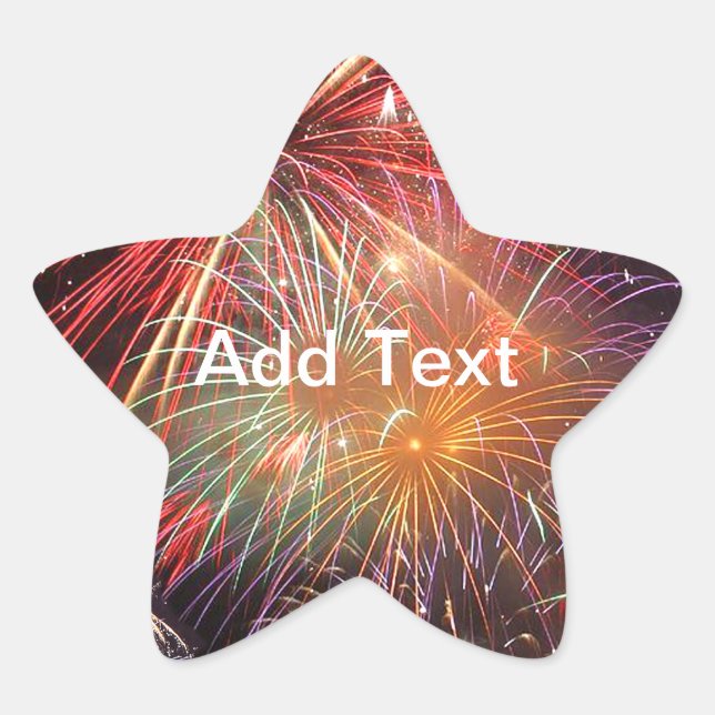 Fireworks Finale Star Sticker (Front)