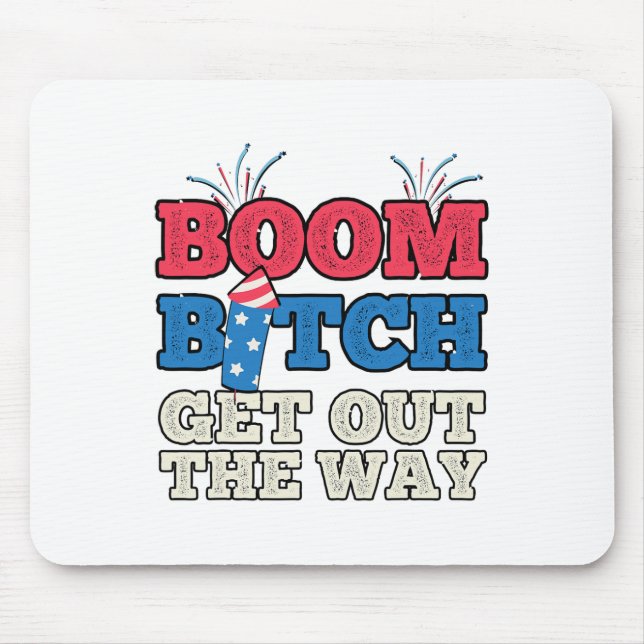 Fireworks Firing System Director Funny Boom 4th Of Mouse Pad (Front)