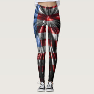 Fireworks Flag Leggings